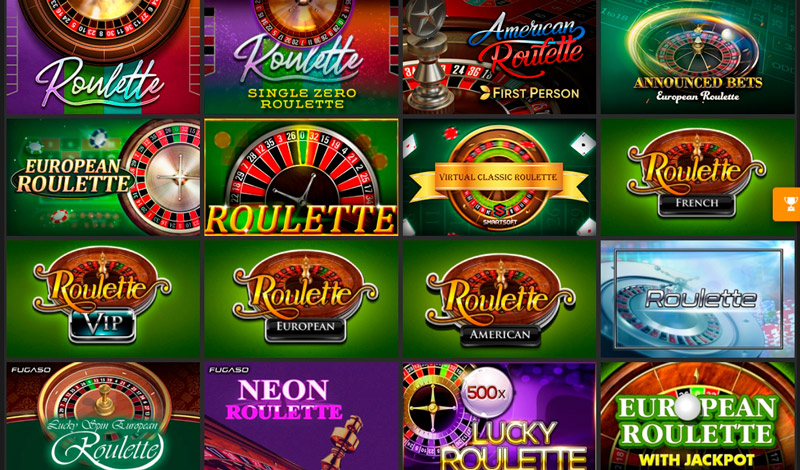Разнообразие рулеток