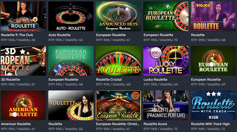 Ассортимент рулеток