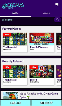 Интерфейс казино на iPhone