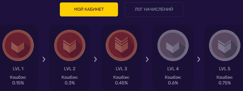 Пятиуровневая программа лояльности